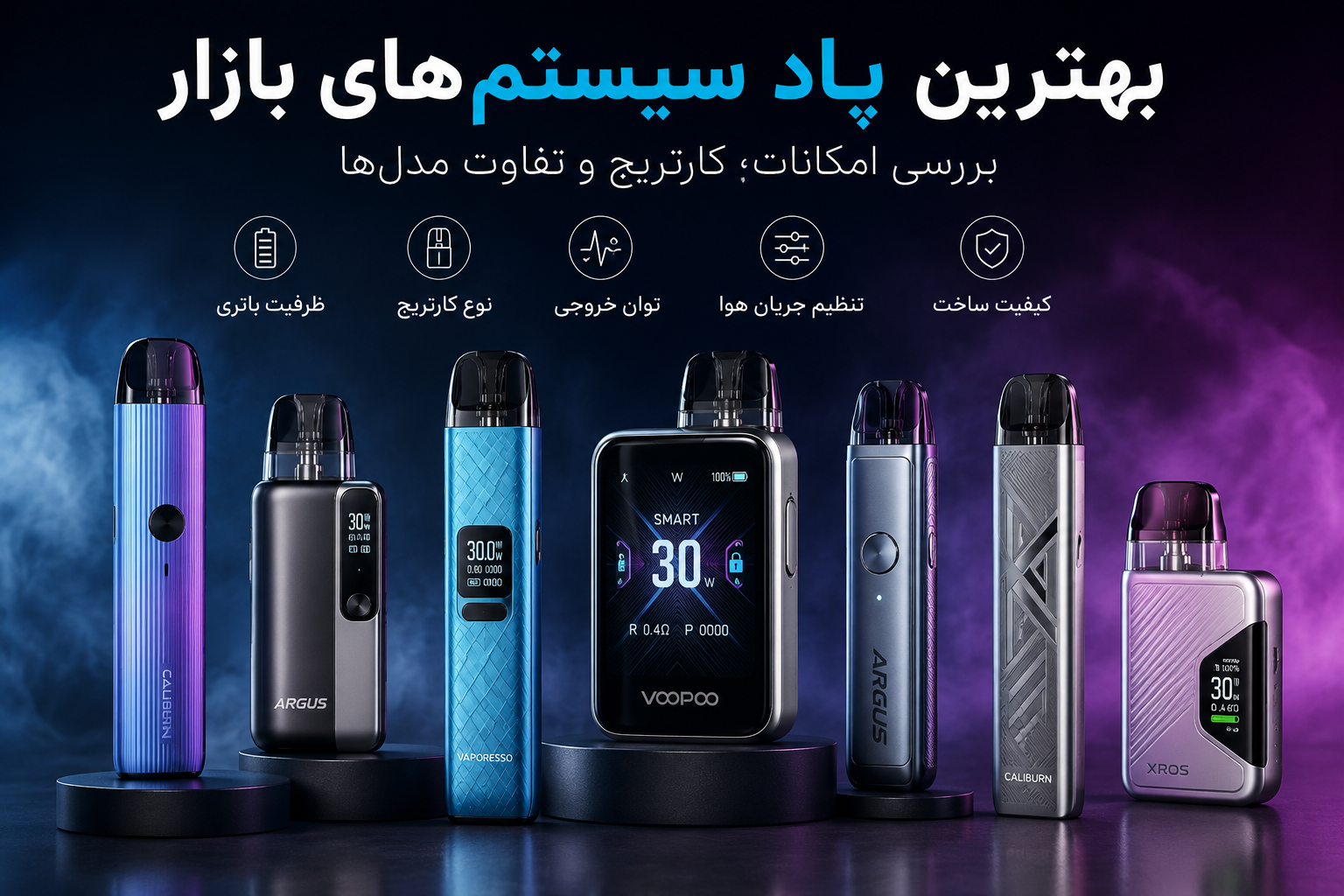 بهترین پاد سیستم‌های بازار؛ بررسی امکانات، کارتریج و تفاوت مدل‌ها