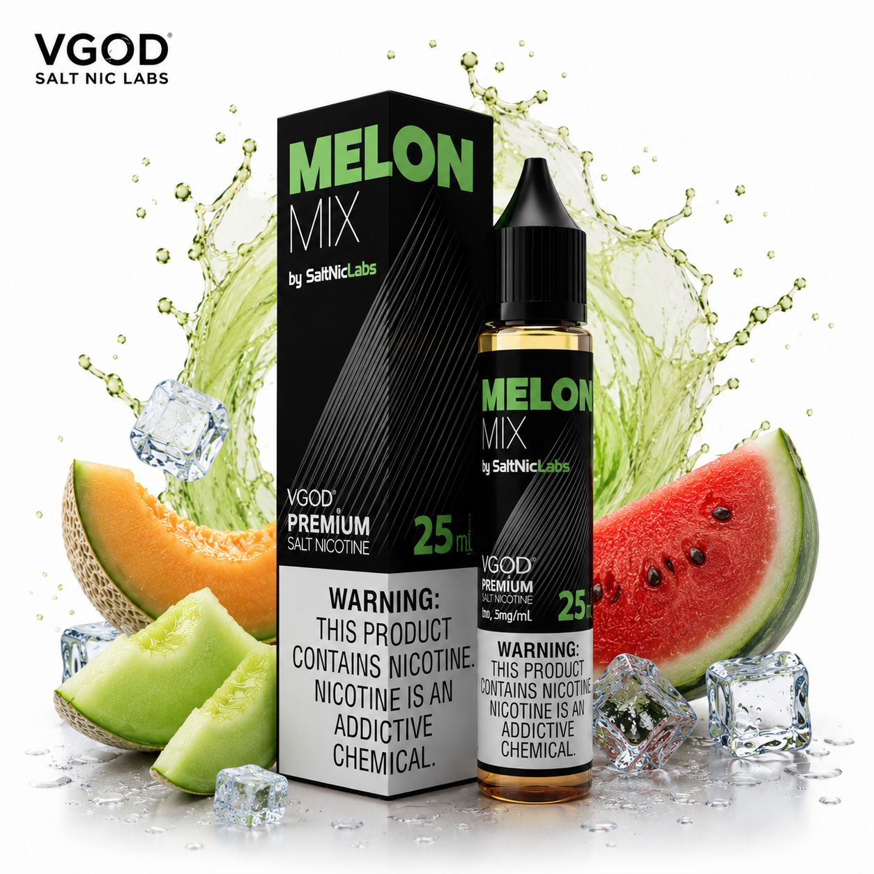 سالت ویگاد میکس ملون  | VGOD Melon Mix Bomb SaltNic E-Liquid 30ml