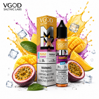 سالت ویگاد میکس انبه پشن فروت یخ VGOD Mix Iced Mango Passionfruit SaltNic E-Liquid 30ml