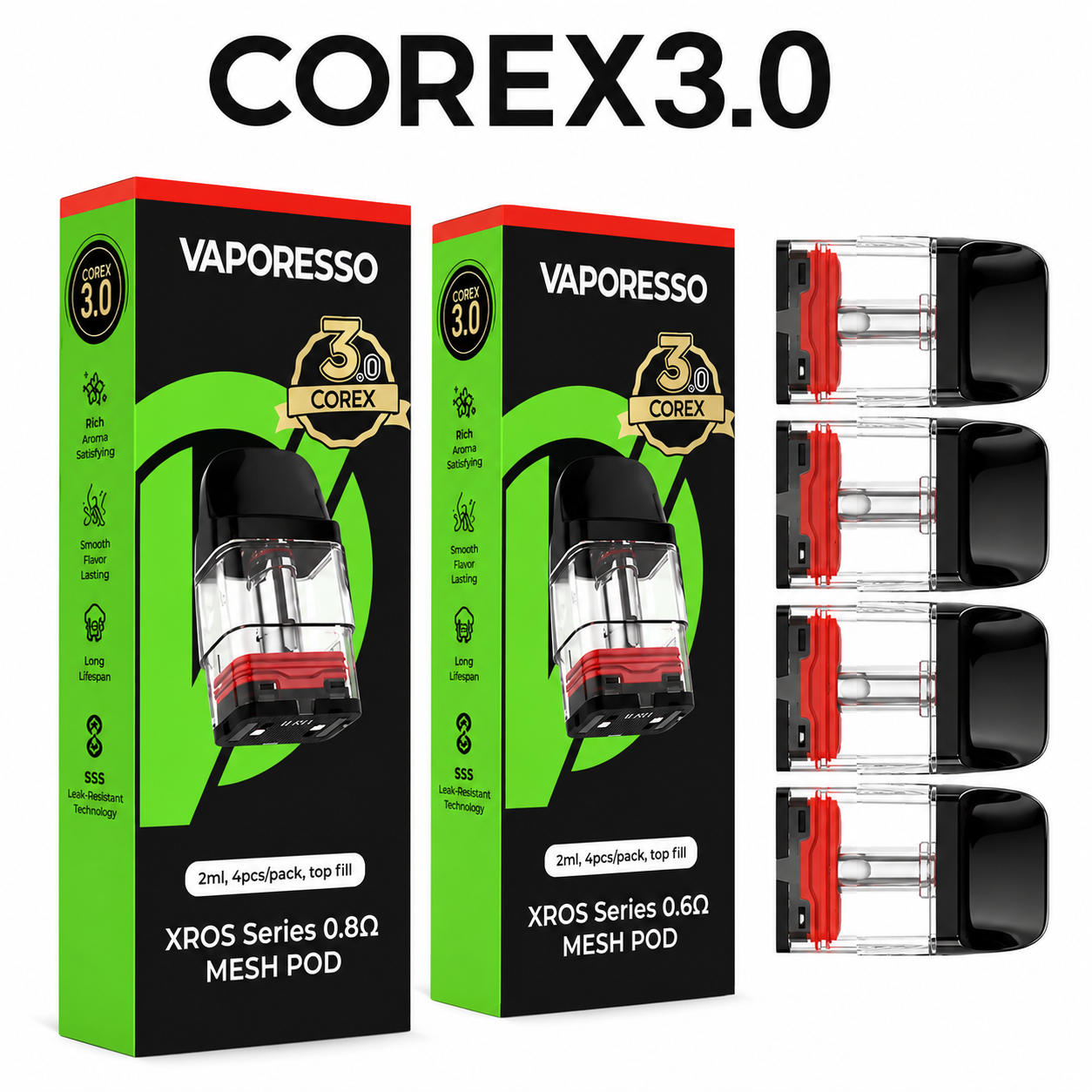 کارتریج پاد سری ایکس راس (کورکس 3.0)ویپرسو | Vaporesso XROS(COREX3.0)Series Pod