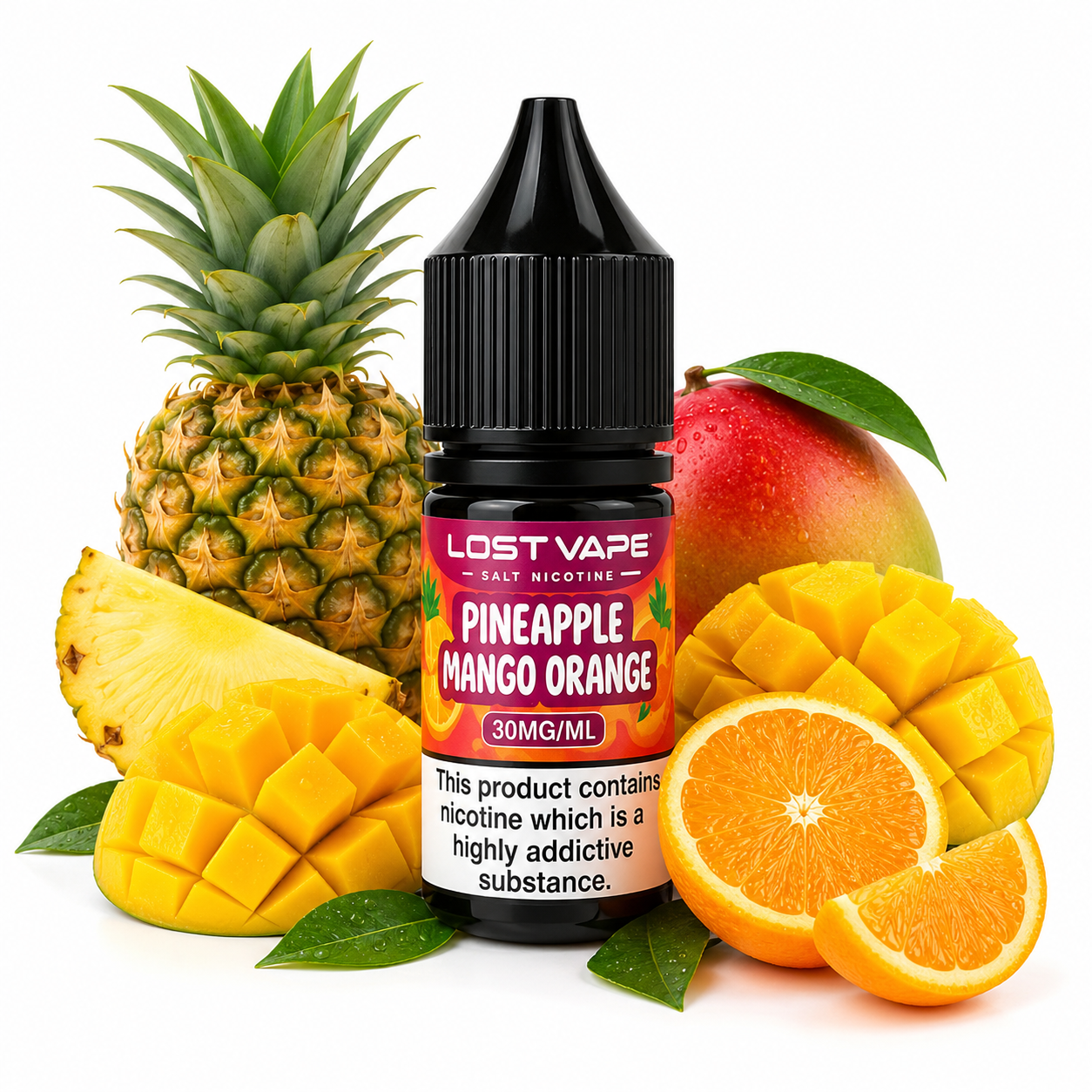سالت نیکوتین آناناس انبه پرتقال کمپانی لاست ویپ | Lost Vape Pineapple Mango Orange Salt Nicotin 10 ML