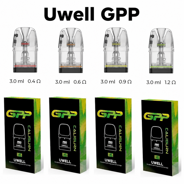 کارتریج Uwell Caliburn GPP با ظرفیت 3 میلیلیتر و کویل داخلی