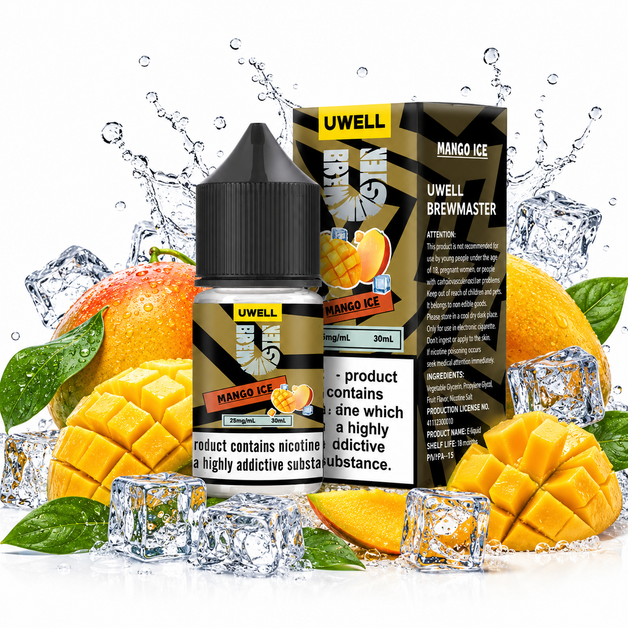 سالت انبه یخ کمپانی یوول | Uwell Salt MANGO ICE 30ml