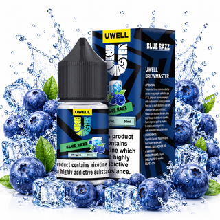 سالت تمشک آبی یخ کمپانی یوول | Uwell Salt Blue razz 30ml