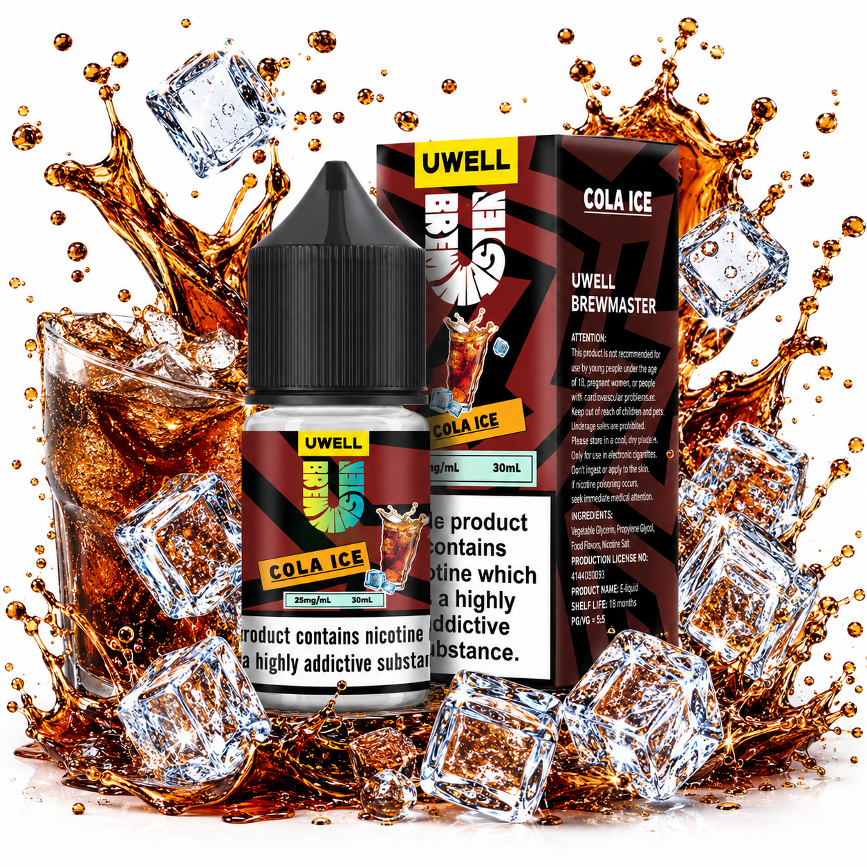 سالت کولا یخ کمپانی یوول | Uwell Salt Cola Ice 30ml