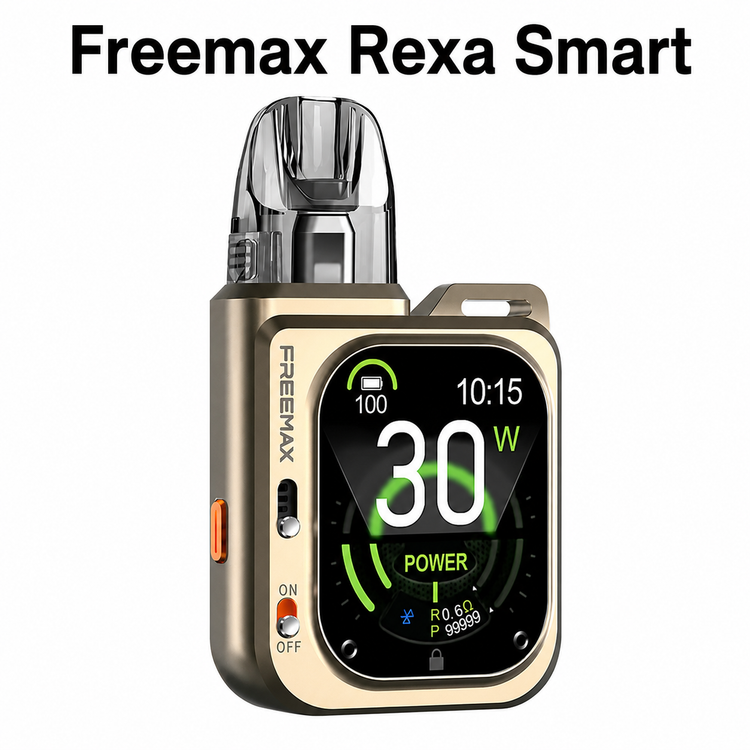 پادسیستم فریمکس رکسا اسمارت رنگ Rose Gold با طراحی لوکس و ارگونومیک تصویر پاد Freemax Rexa Smart Pod Kit رنگ رزگلد با کیفیت اورجینال