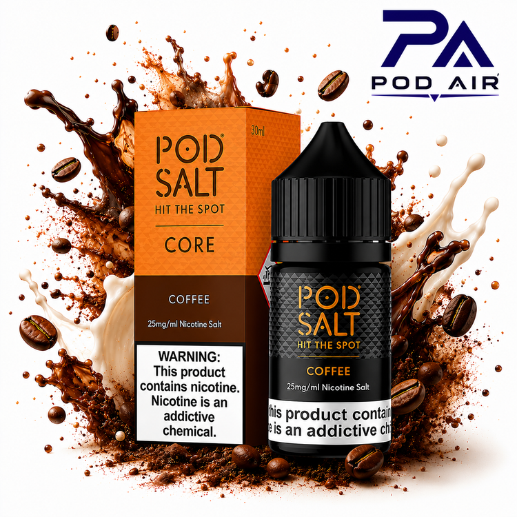 خرید سالت قهوه پاد سالت Pod Salt Coffee نیکوتین سالت 30ml با طعم قهوه خامهای