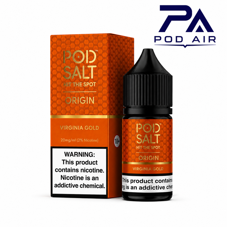 خرید پاد سالت ویرجینیا گلد | Pod Salt Virginia Gold Origin Salt Nic