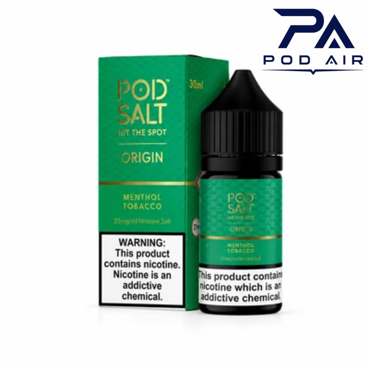 سالت پاد سالت منتول تنباکو | Pod Salt Menthol Tobacco Salt Nic با ترکیب تنباکوی اصیل و نعناع خنک