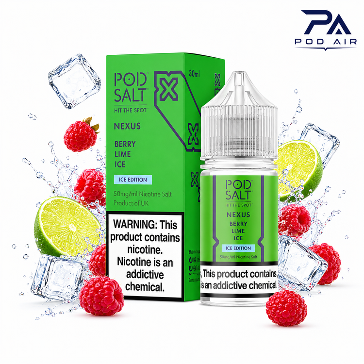 جویس سالت پادسالت Pod Salt Berry Lime Ice طعم تمشک، لیمو بری یخ