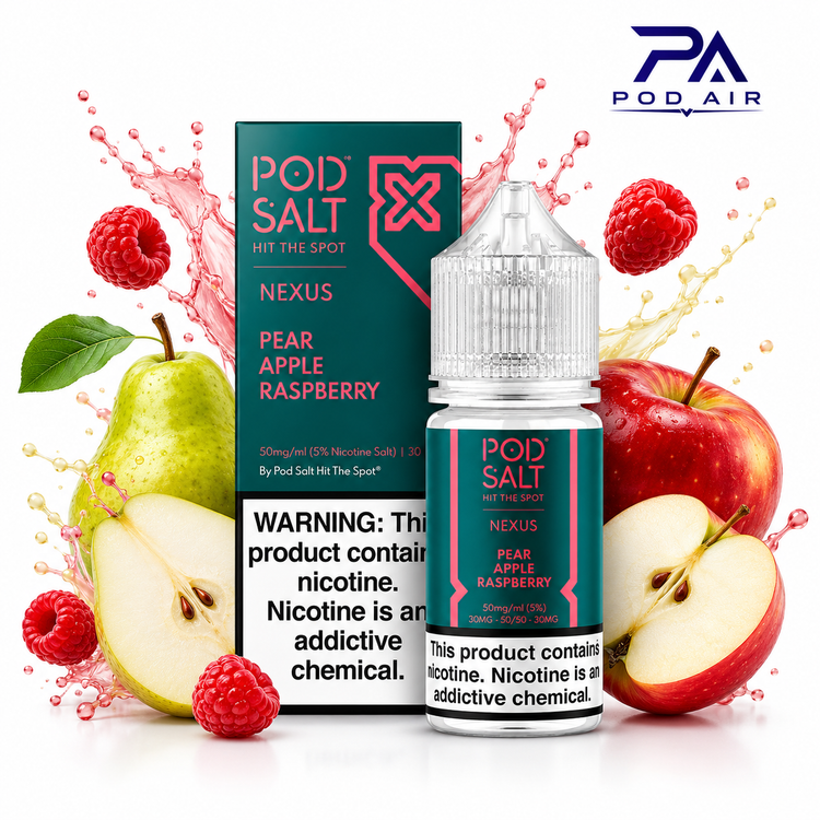 جویس سالت پاد سالتPod Salt Pear Apple Raspberryطعم گلابی سیب و تمشک