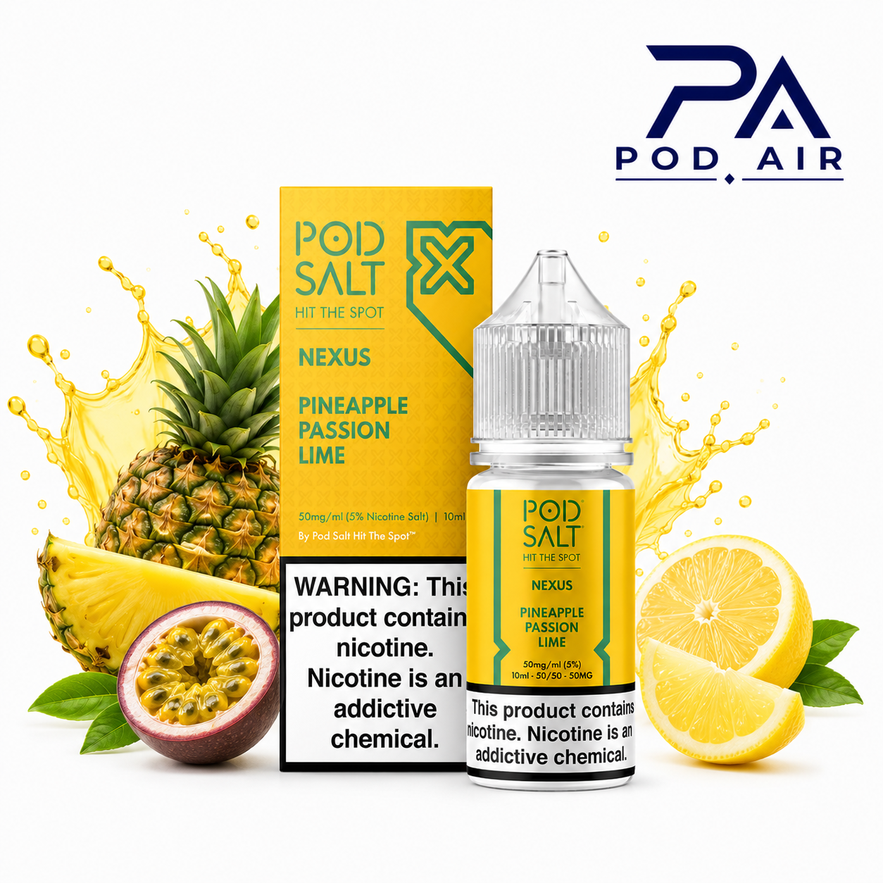 سالت پاد سالت Pod Salt Pineapple Passion Lime  با طعم آناناس و پشن فروت