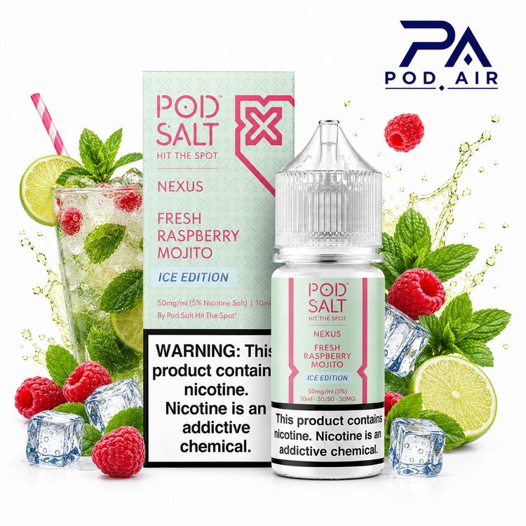 سالت پاد سالت Pod Salt Fresh Raspberry Mojito Ice Edition با طعم موهیتو تمشک یخ