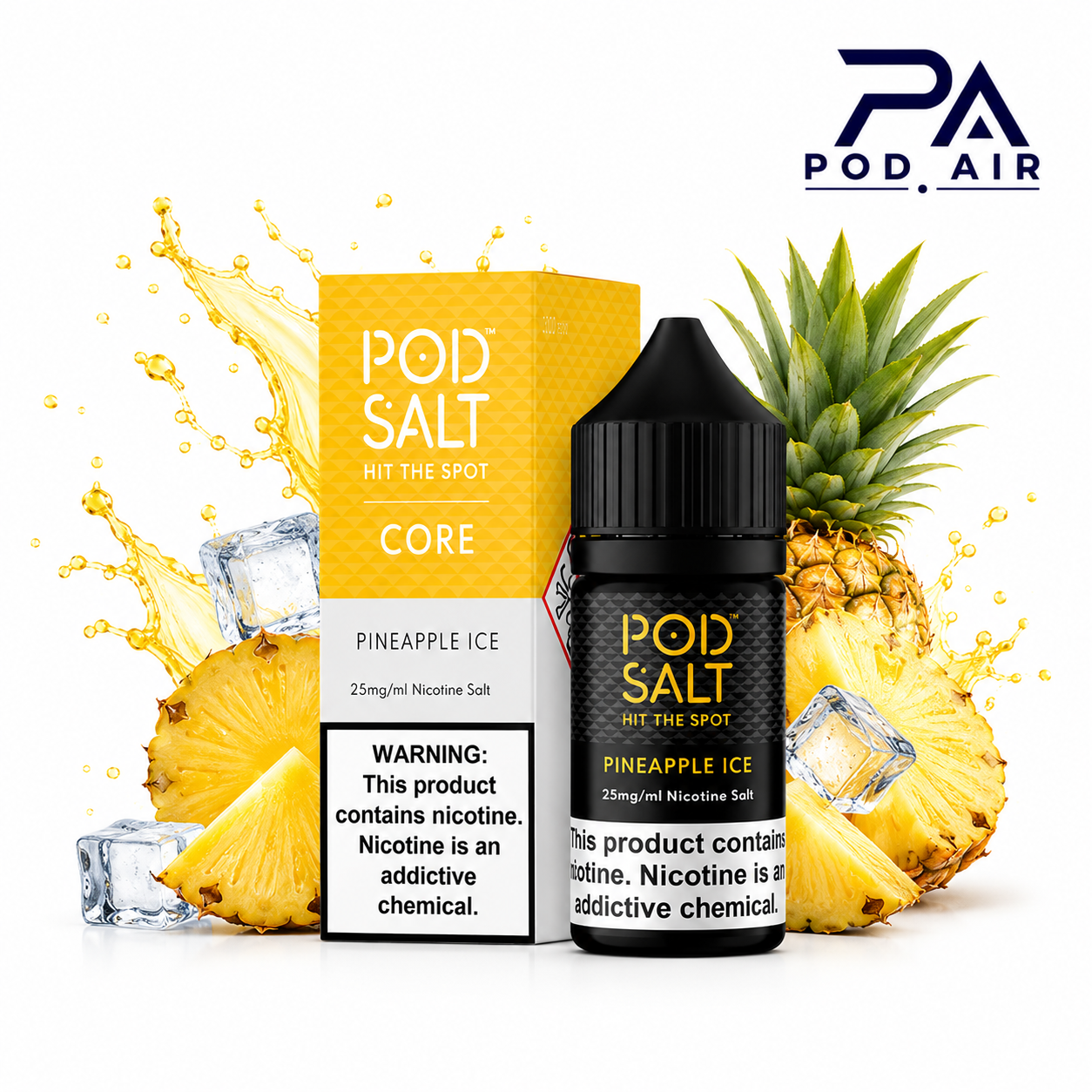 سالت Pod Salt Core Pineapple Ice با طعم آناناس یخ