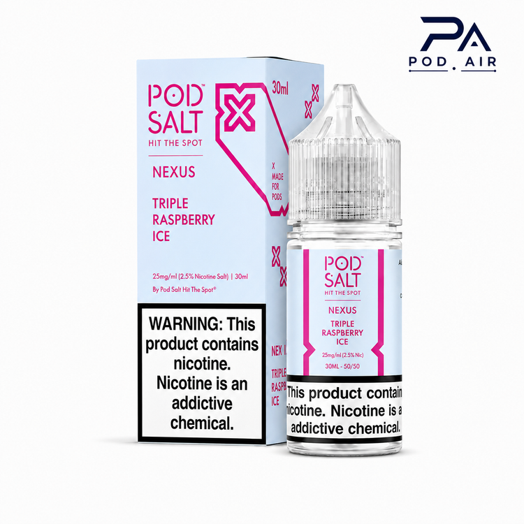 خرید جویس سالت پاد سالت Pod Salt Triple Raspberry Ice طعم تمشک، شاتوت و بلوبری یخ