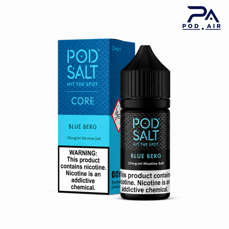 خرید سالت Pod Salt Blue Berg با طعم بلوبری و شاتوت