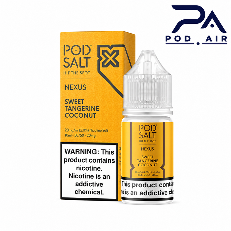سالت نیکوتین پاد سالتPod Salt Sweet Tangerine Coconut با طعم نارنگی و نارگیل
