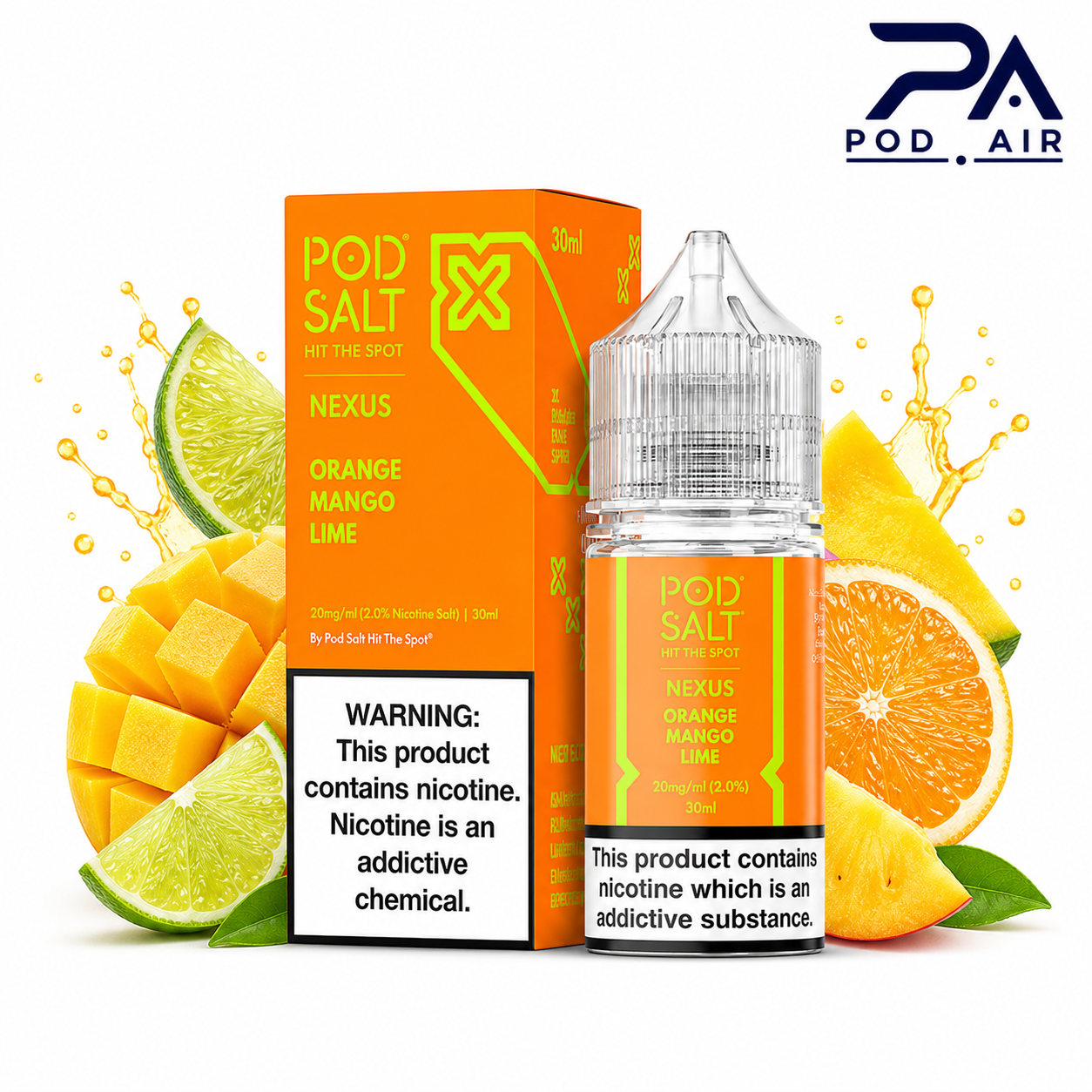 خرید سالت پاد سالت نکسوس پرتقال انبه لیمو یخ Pod Salt Orange Mango Lime