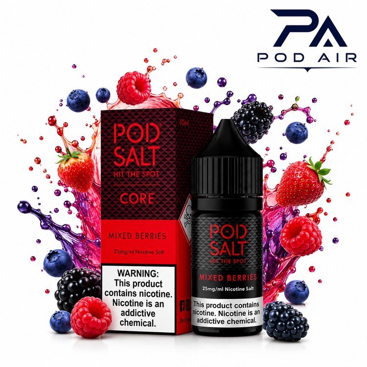 سالت میکس بری پاد سالت Pod Salt Mixed Berriesبا ترکیب طعم میوههای جنگلی و کیفیت بالا