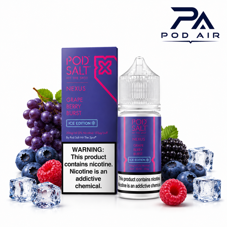 سالت بمب انگور بری پاد سالت آیس ادیشن Pod Salt Grape Berry Burst Ice Edition