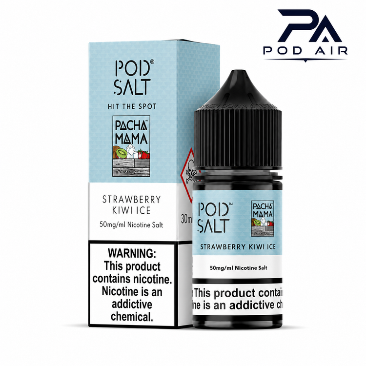جویس سالت پاد سالتPod Salt Pacha Mama Strawberry Kiwi Ice با طعم توت فرنگی، کیوی و یخ