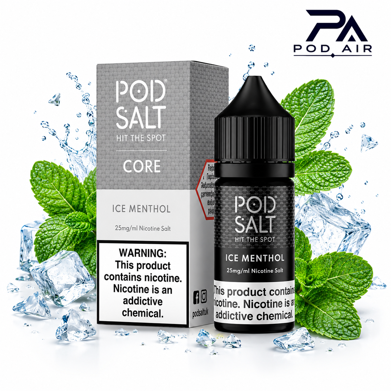 جویس پاد سالت Pod Salt Core Ice Menthol با طعم نعناع یخی و منتول خنک