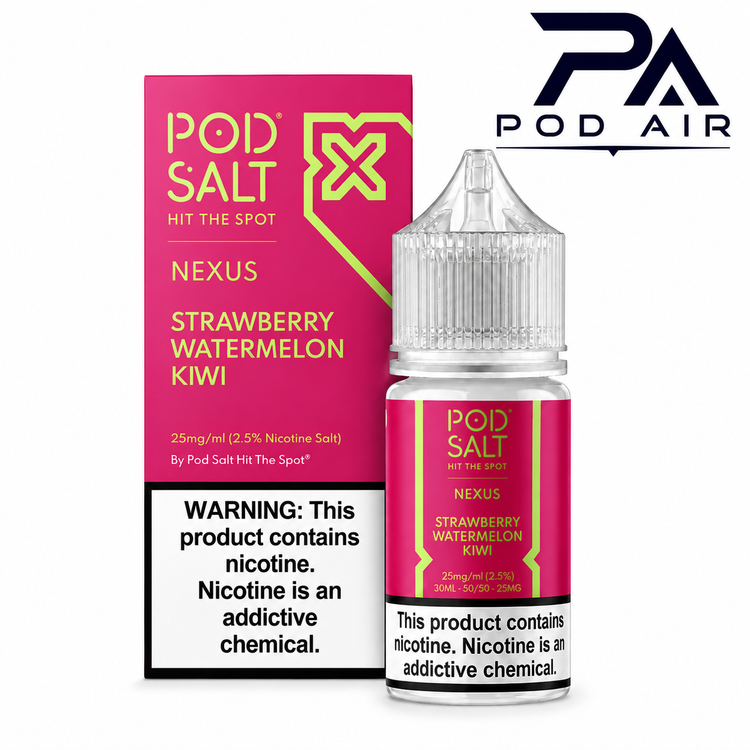 سالت پاد سالتPod Salt Nexus Ice Edition 30ml طعم توت فرنگی، هندوانه و کیوی