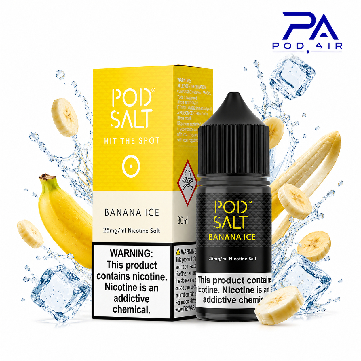 جویس سالت پاد سالت Pod Salt Banana Ice  با طعم موز یخ