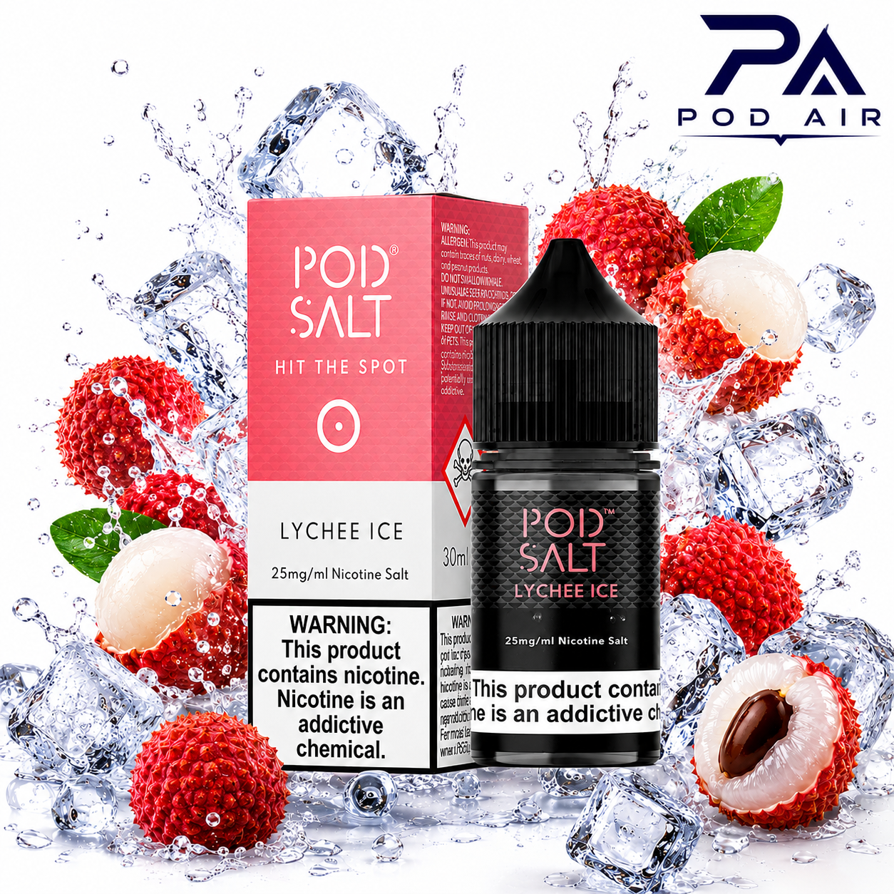 جویس سالت پاد سالت Pod Salt Lychee Ice  با طعم لیچی یخ
