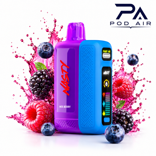 پاد یکبار مصرف نستی بولت ۵۰ هزار پاف میکس بری Nasty Bolt 50K Mix Berry