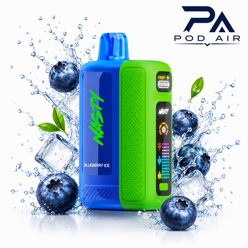پاد یکبار مصرف نستی بولت ۵۰ هزار پاف بلوبری یخ Nasty Bolt 50K Blueberry Ice