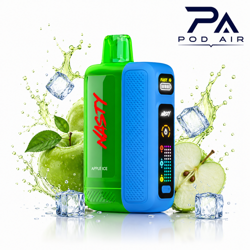 پاد یکبار مصرف نستی بولت ۵۰ هزار پاف سیب یخ Nasty Bolt 50K Apple Ice