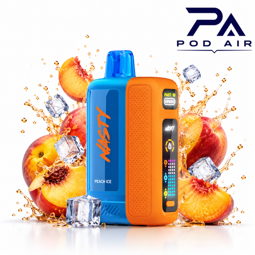 پاد یکبار مصرف نستی بولت ۵۰ هزار پاف هلو یخ Nasty Bolt 50K Peach Ice