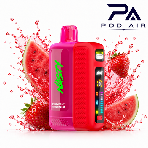 پاد یکبار مصرف نستی بولت ۵۰ هزار پاف توتفرنگی هندوانه Nasty Bolt 50K Strawberry Watermelon