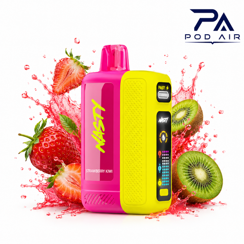 پاد یکبار مصرف نستی بولت ۵۰ هزار پاف توت فرنگی کیوی Nasty Bolt 50K Strawberry Kiwi