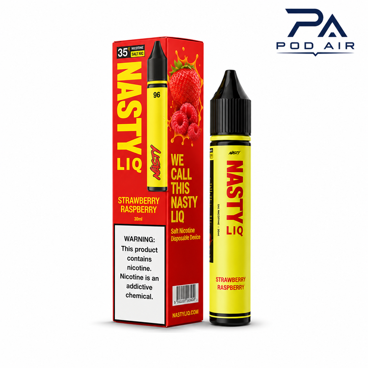 خرید سالت Nasty Liq Strawberry Raspberry با طعم توت فرنگی و رزبری