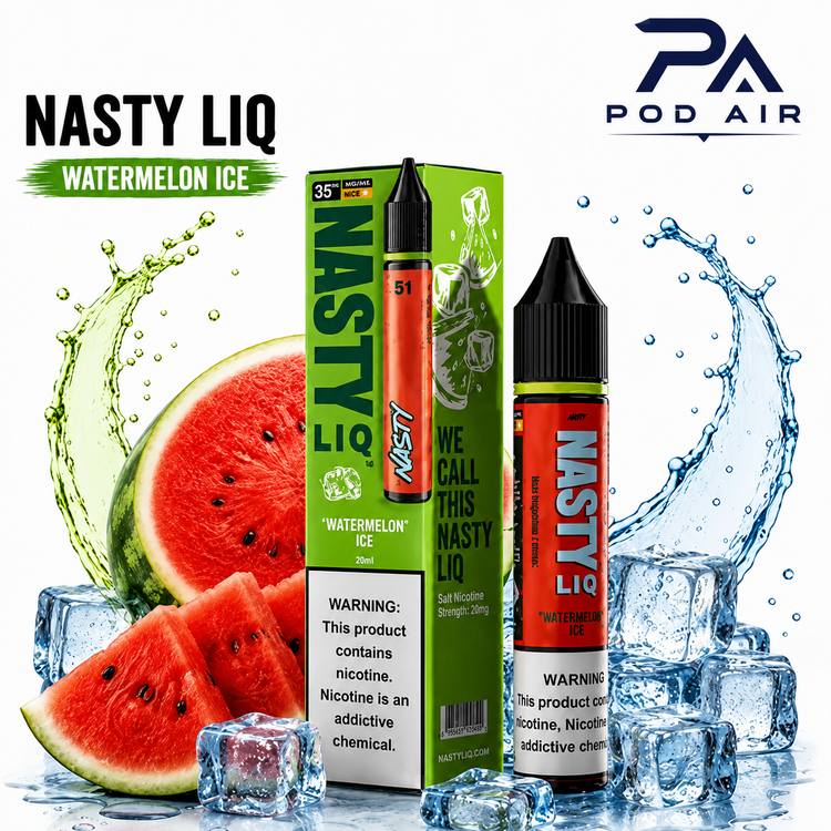سالت نستی لیک هندوانه یخ Nasty Liq Watermelon Ice