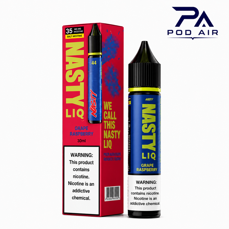 خرید سالت Nasty Liq Grape Raspberry با طعم انگور و تمشک