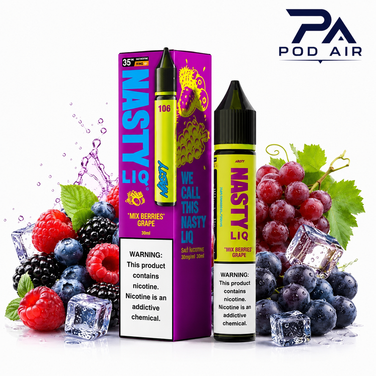 سالت نستی لیک میکس بری انگور Nasty Liq Mix Berries Grape 30ml