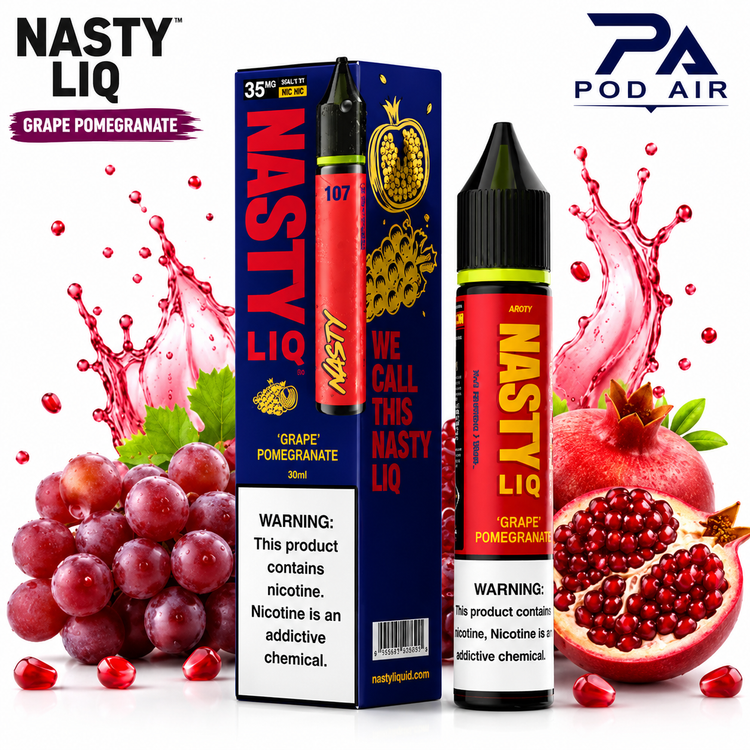 سالت نستی لیک انگور انار Nasty Liq Grape Pomegranate 30ml
