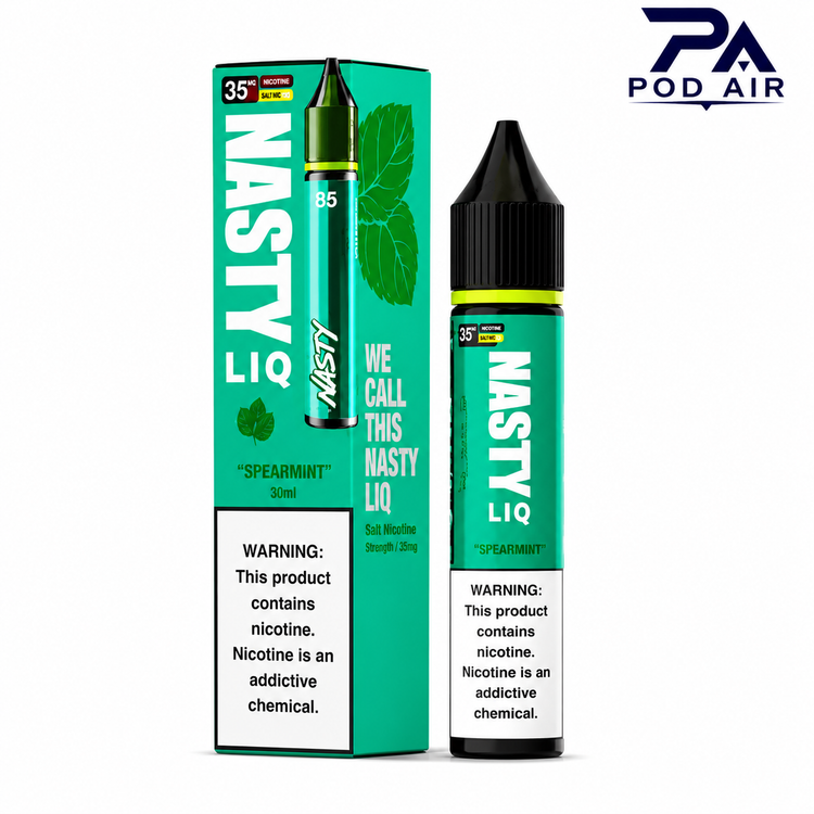 خرید سالت نستی لیک اسپیرمنتNasty Liq Spearmintمناسب پاد سیستم