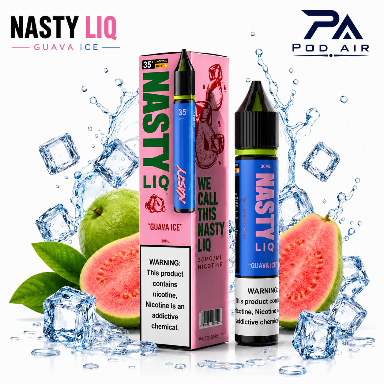 سالت نستی گواوا آیس | Nasty Liq Guava Ice Nic Salt