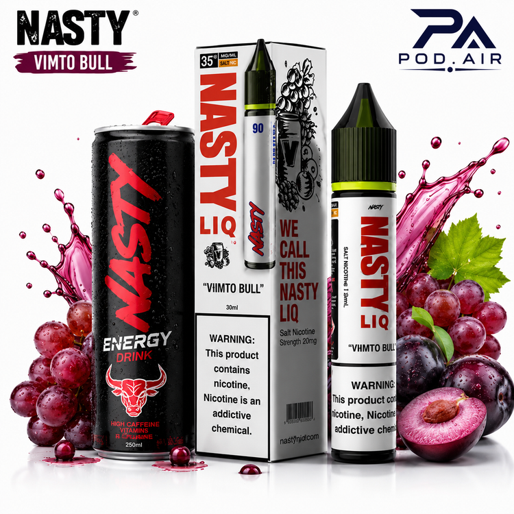 سالت نستی ویمتو بول | Nasty Liq Vimto Bull Nic Salt 30ml نوشابه انرژی زا