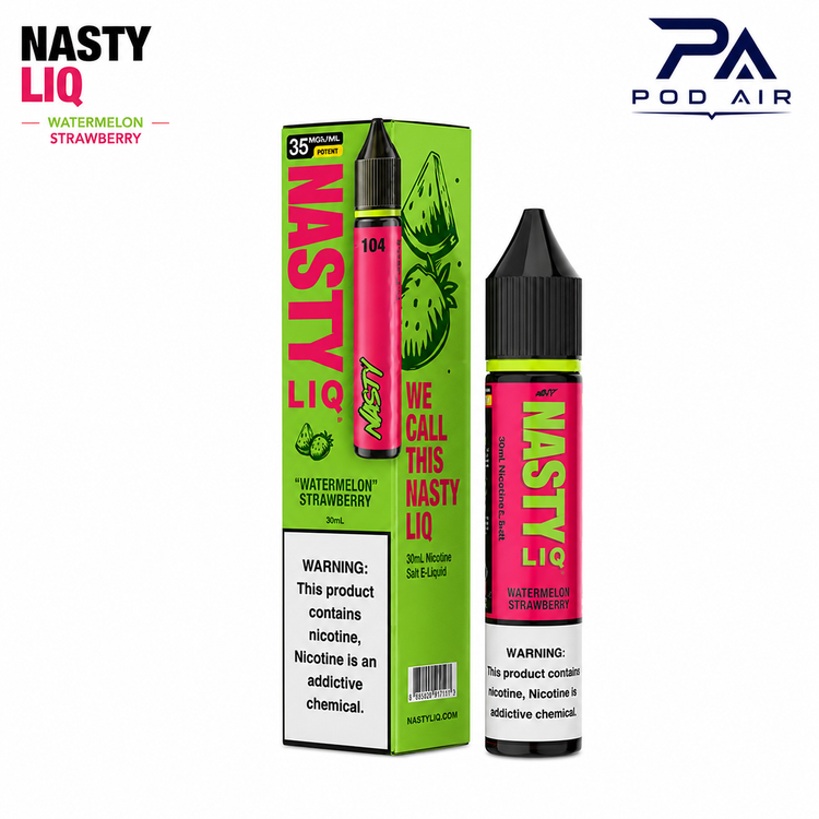 سالت نستی هندوانه توت فرنگی Nasty Liq Watermelon Strawberry
