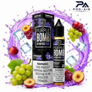 سالت ویگاد پرپل بمب انگور | SaltNicLabs Purple Bomb Grape Nic Salt 30ml