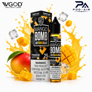 سالت ویگاد انبه بمب | VGOD SaltNic Labs Mango Bomb Juicy Mango Blast 25ml