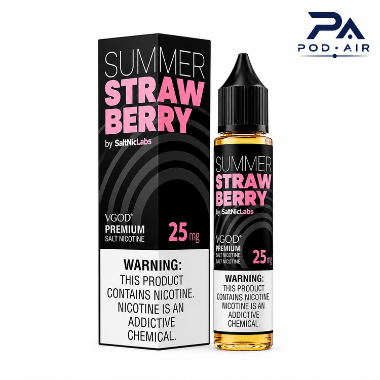 سالت ویگاد Summer Strawberry با طعم توت فرنگی | VGOD Premium Salt Nicotine