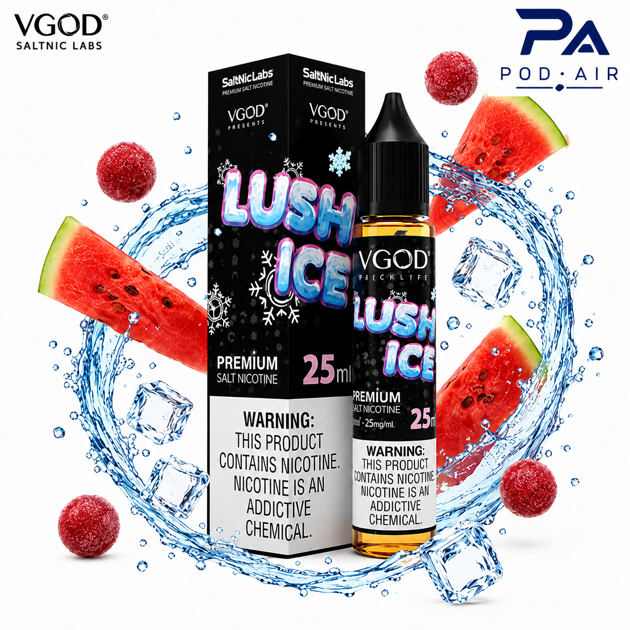سالت ویگاد لوش آیس | VGOD SaltNic Labs Lush Ice Nic Salt 25ml