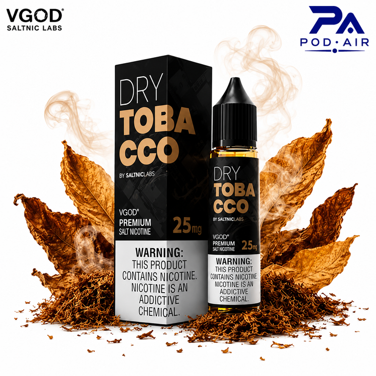 سالت ویگاد درای توباکو | VGOD SaltNic Labs Dry Tobacco Nic Salt 25mg بطری و جعبه اصلی