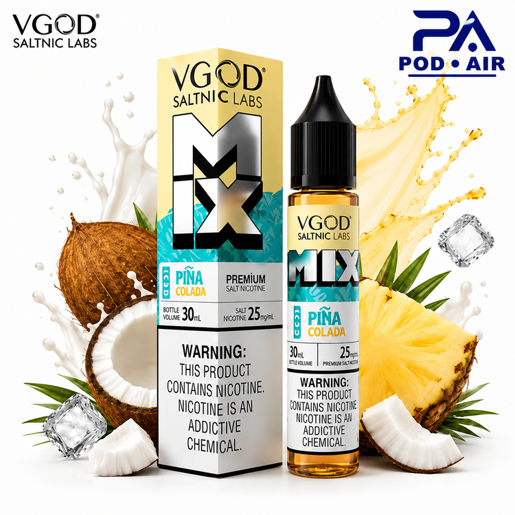 رید سالت ویگاد پینا کولادا با طعم آناناس، نارگیل و یخVGOD Pina Colada